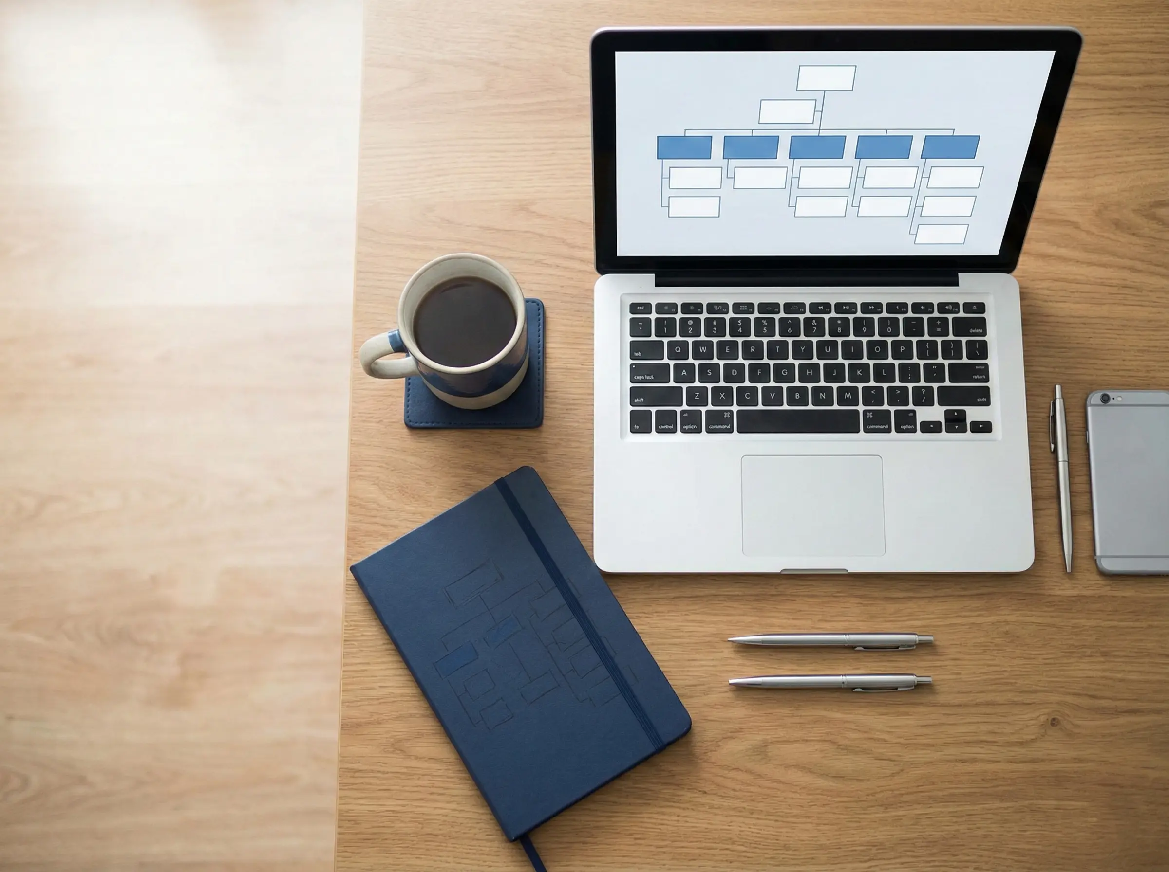 Business professionals collaborating on digital workforce planning and strategy