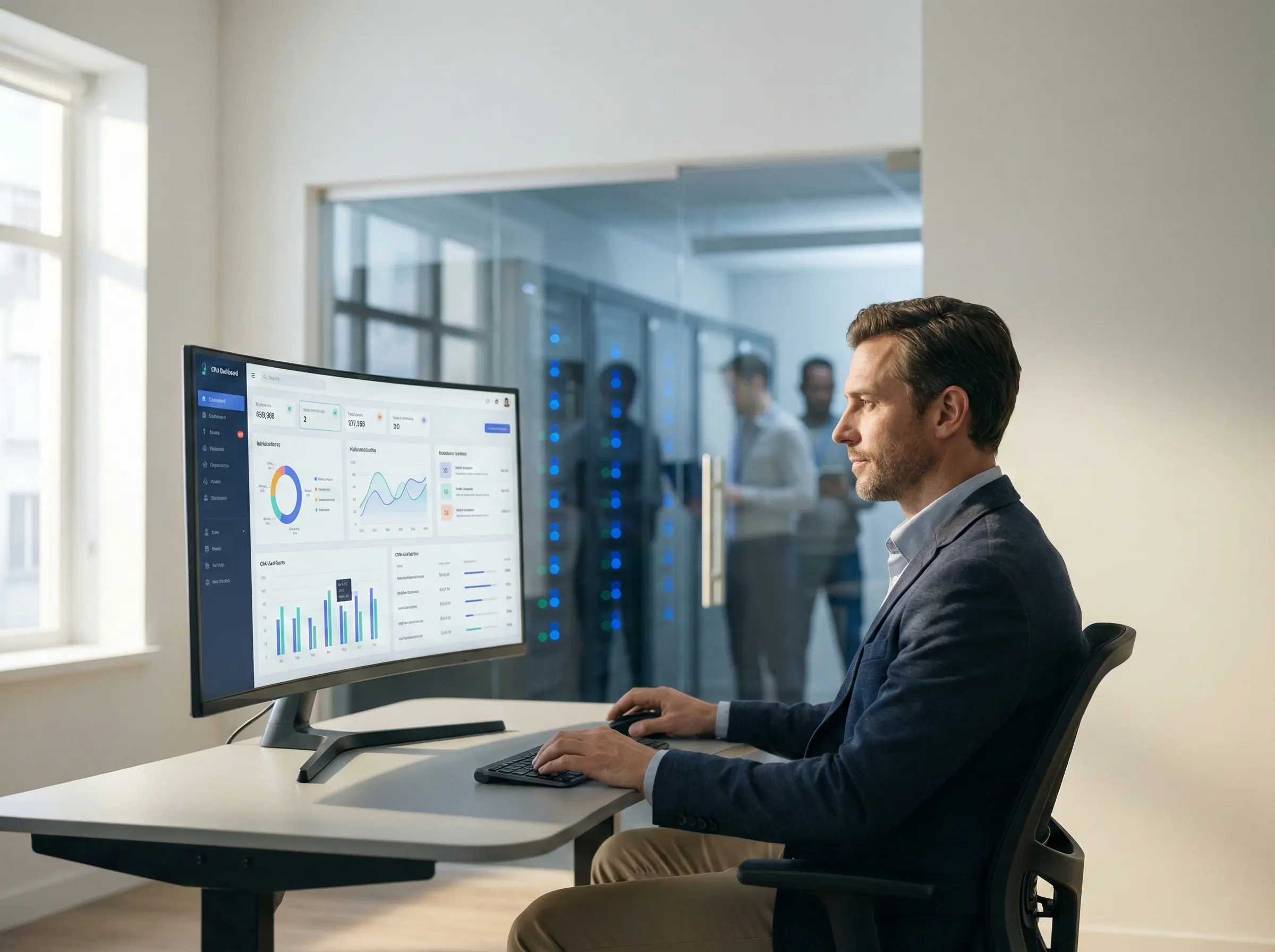 IT consultant optimizing business systems and workflow processes