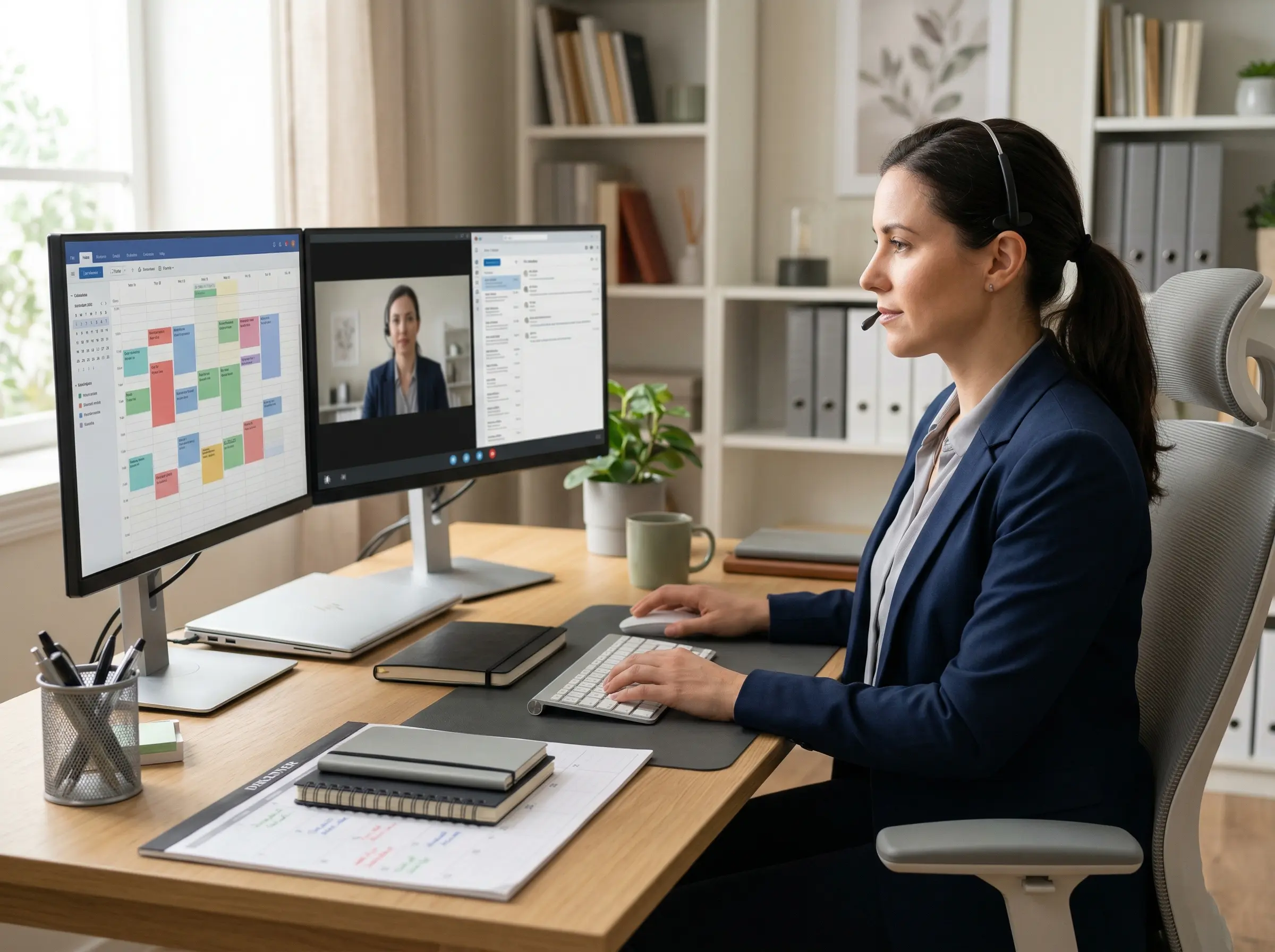 professional-workspace-with-organized-desk-and-productivity-tools Professional workspace with organized desk and productivity tools